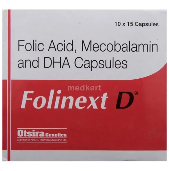 folinext d capsule 15's